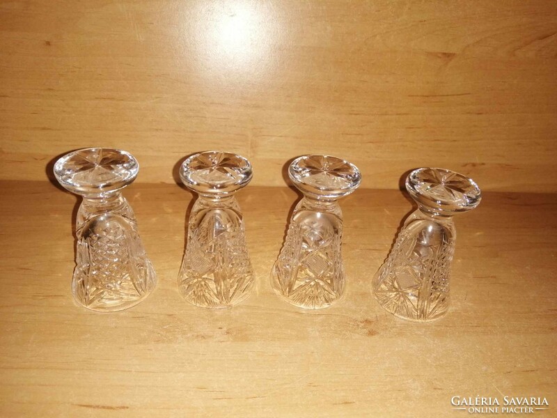 Retro crystal glass short drinking glass set - 4 pcs in one (9/k)