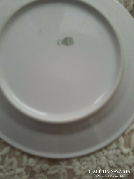 Zsolnay kék csíkos tányér. 18 cm parban