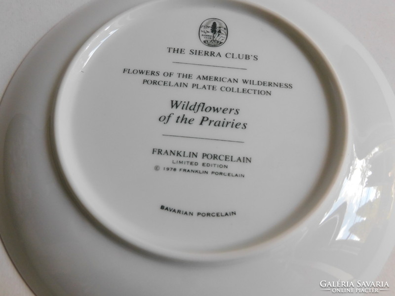 Amerika vadvirágai sorozat - A prérik - Franklin porcelán