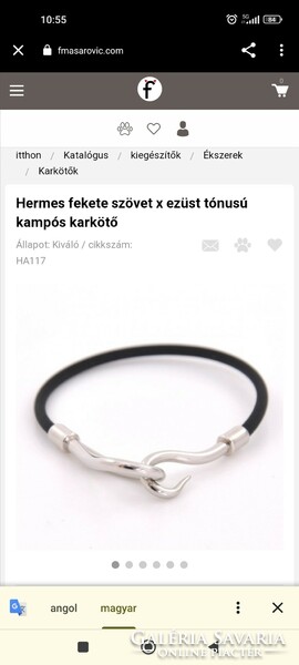 70,000.00 Original Hermes fabric semi-rigid bracelet at half price! 18 cm