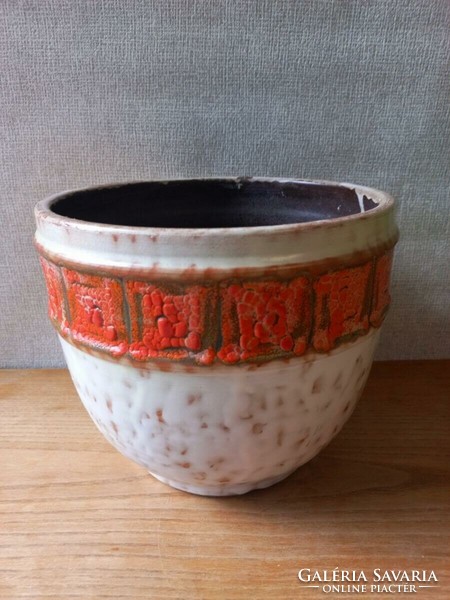 Retro Hungarian ceramic pot. Rarity. Várdeák ildiko