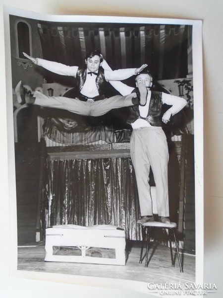 ZA472.4 Graeser Vilmos artista -akrobata - 1960k  2 Wildes -Duo Wiles  Cirkusz  Zirkus  Cirque