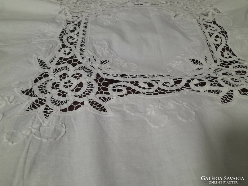 Lace white tablecloth