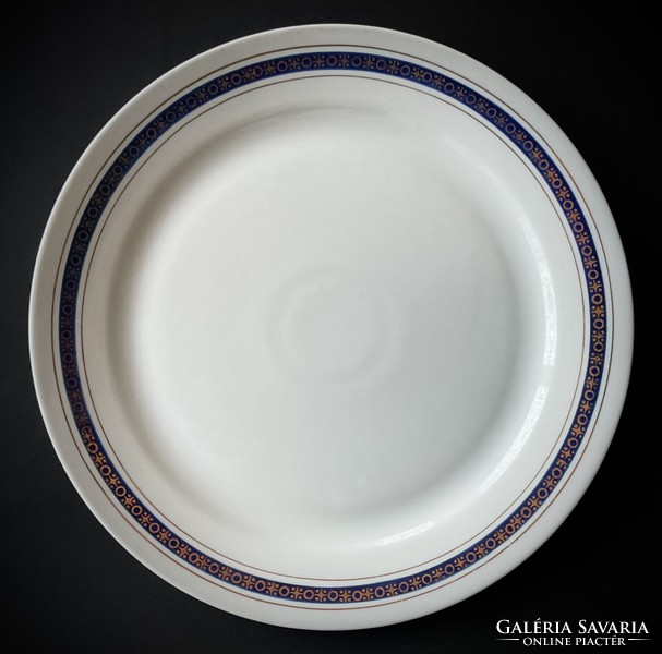 Alföldi blue gold round and elongated offering serving bowl plate