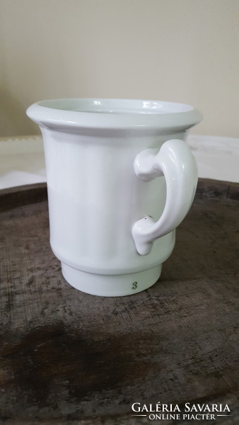 Antik porcelán 3-as teafőző,szűrőrésze