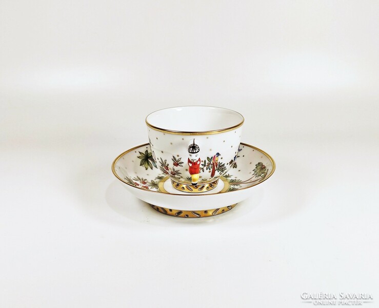 Herend, Chinese Fodo pattern tea set for 2, hand-painted porcelain! P044)