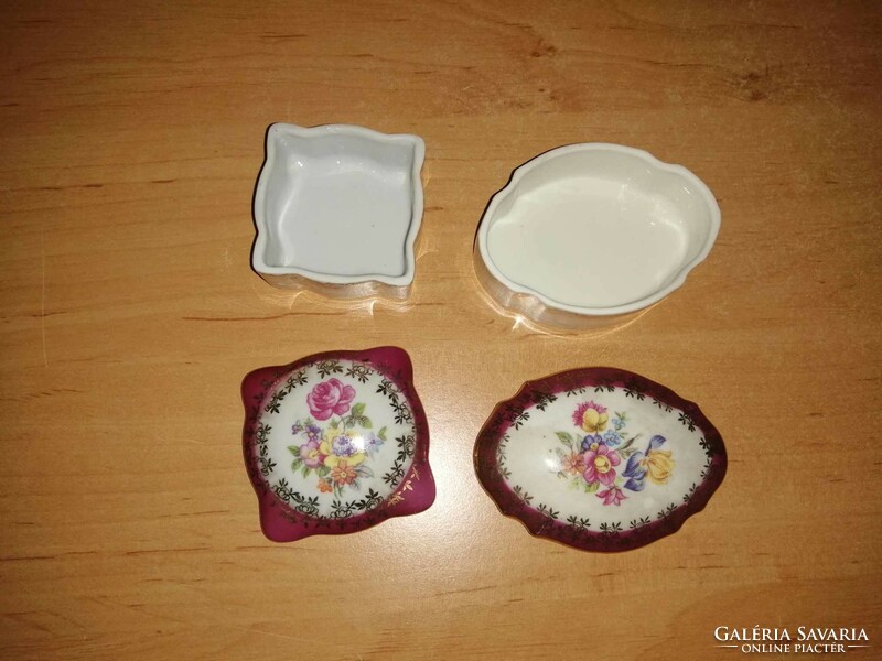 Régi német PM porcelán gyűrűtartó , ékszertartó párban (1/p)