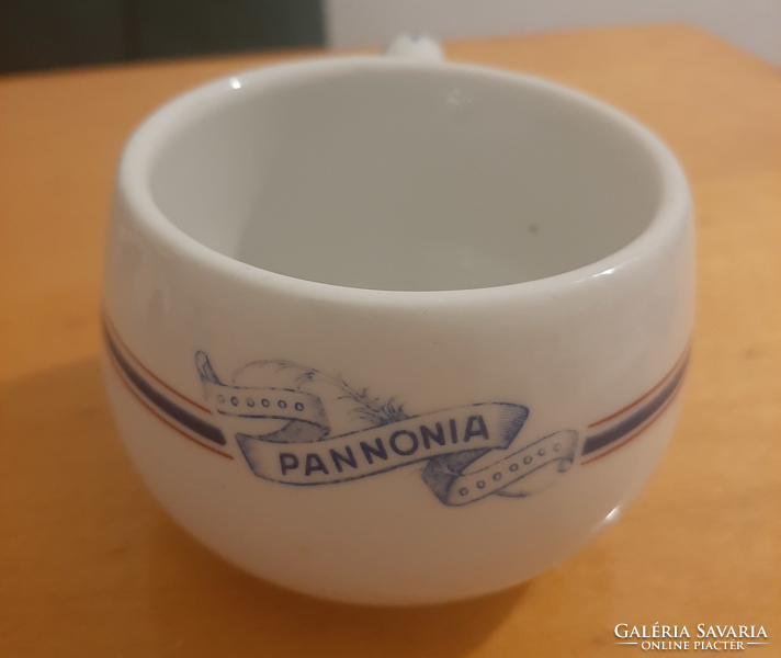 Haas & Czjzek porcelán Pannonia felirat Cappuccino, hosszúkávés csésze