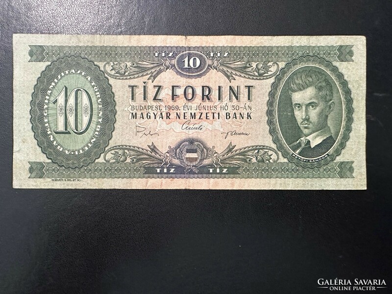 10 Forint 1969. F + !! Rare!!