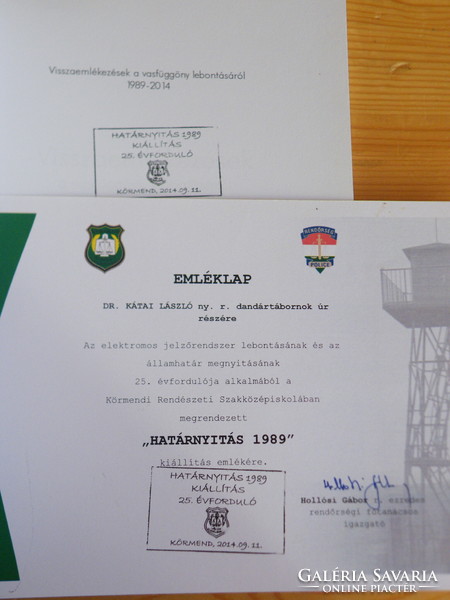 Memories of the dismantling of the Iron Curtain 1989-2014 (border opening 1989 exhibition 25th Anniversary)