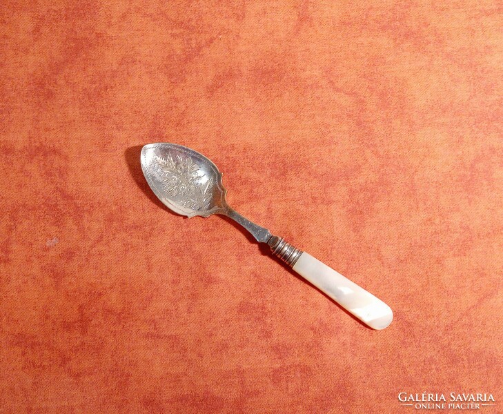 Antique English jam spoon, silver plated