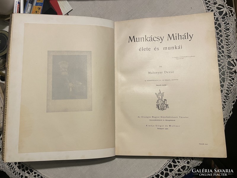 Dezső Malonyay: the life and works of Mihály Münkacsy. Bp., 1900. Singer and Wolfner