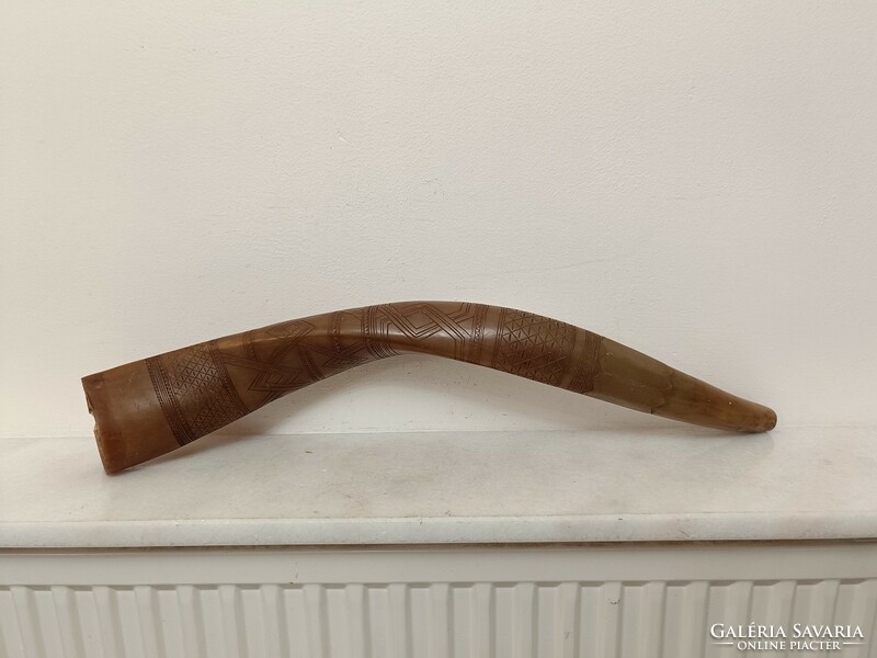 Antique shofar Jewish New Year blessing item Judaica 444 8188