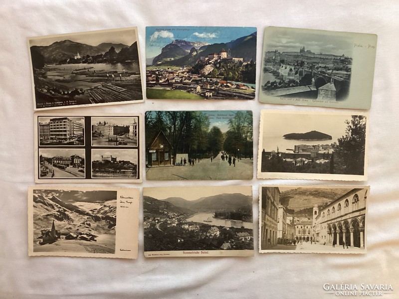 25 pieces of foreign postcards. ( V . ) .