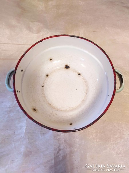 Retro kitchen enamel bowl