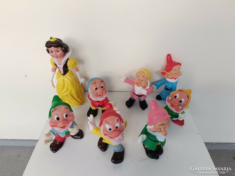 Antique rubber toy whistle snow white and the seven dwarfs walt disney 733 8347