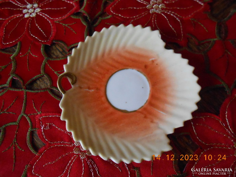 Antique Zsolnay strawberry mocha - coffee saucer