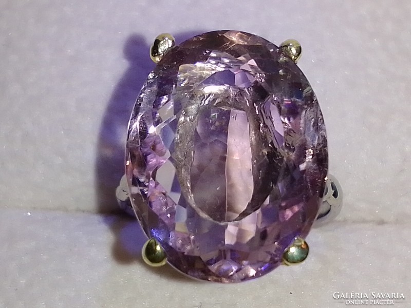 Ametrine extra large stone silver ring!