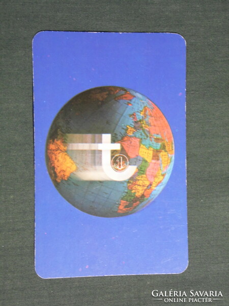Card calendar, savings association, globe, 1979, (4)