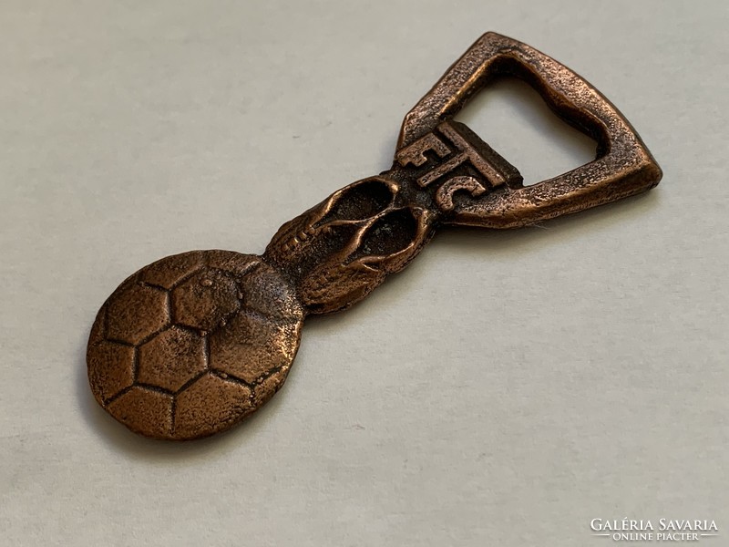 Ftc, fradi 1976 rare copper bottle opener, collector's item, Ferencváros 1 pc. Different sided