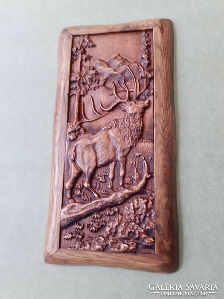 Deer carving