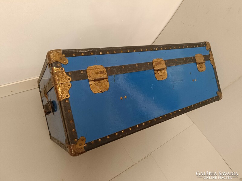 Antik bőrönd autós koffer jelmez film színház kellék különleges méretű megkímélt állapotú 813 8231