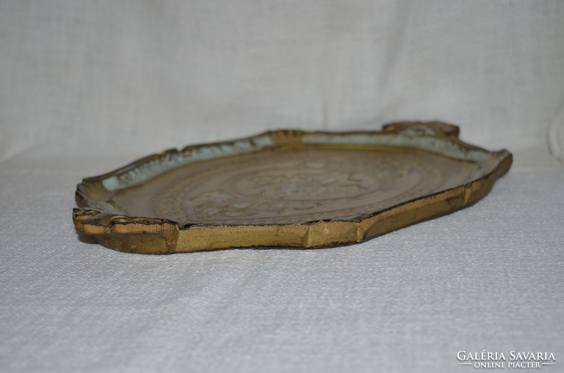 Baroque-style wooden or wood-effect tray ( dbz 0075/2 )