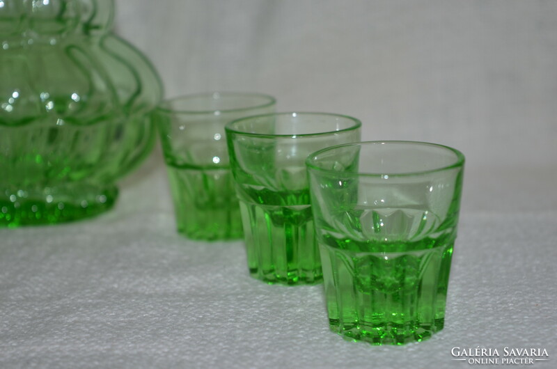 Wonderful, beautiful green liqueur set (dbz 0074/2)