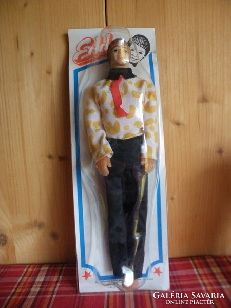 Old retro eddy boy doll rarity from the 1980s - original, unopened -