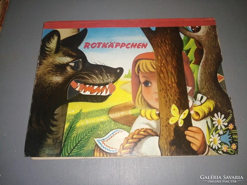 Kubasta 3D spatial, German-language storybook rotkappchen - Little Red Riding Hood and the Wolf