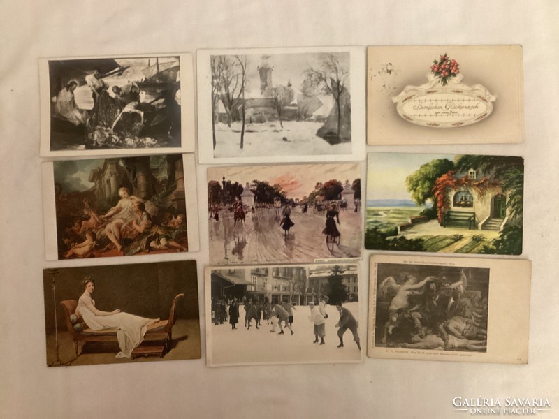 25 pieces of mixed Hungarian and foreign postcards. ( H . ) .