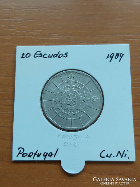 PORTUGÁLIA 20 ESCUDO 1989 CUNI. PAPÍRTOKBAN