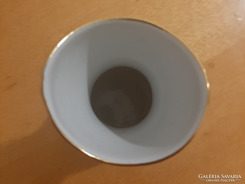 Aquincum porcelán Parlament tájkép mini kis váza 9,2 cm