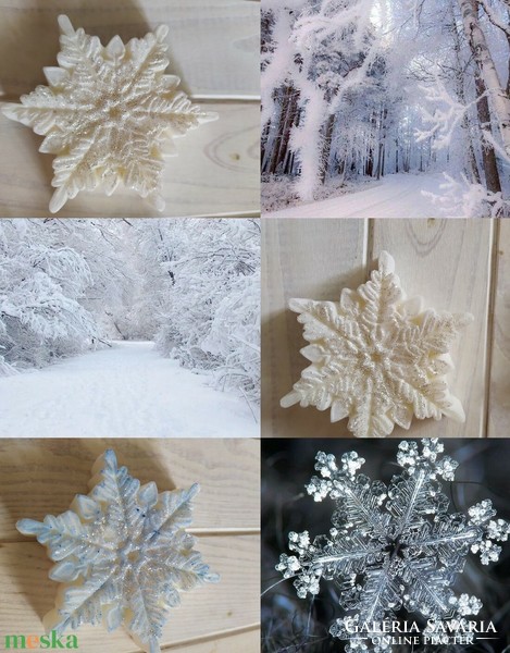 Snowflake soap 1 pc.