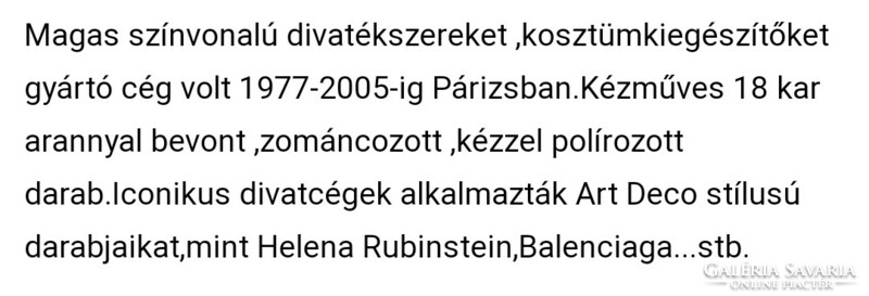 Csak Miának! Orena Paris bizsu szett, fülklipsz+ bross