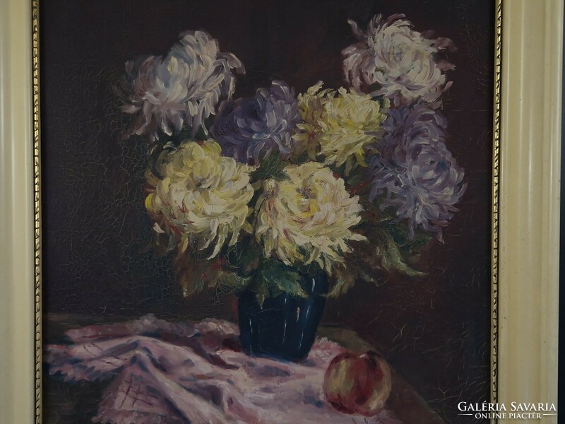 Schneider - flower still life oil canvas painting