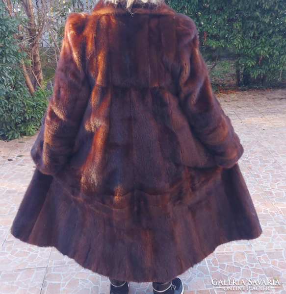 Women's maxi mink coat