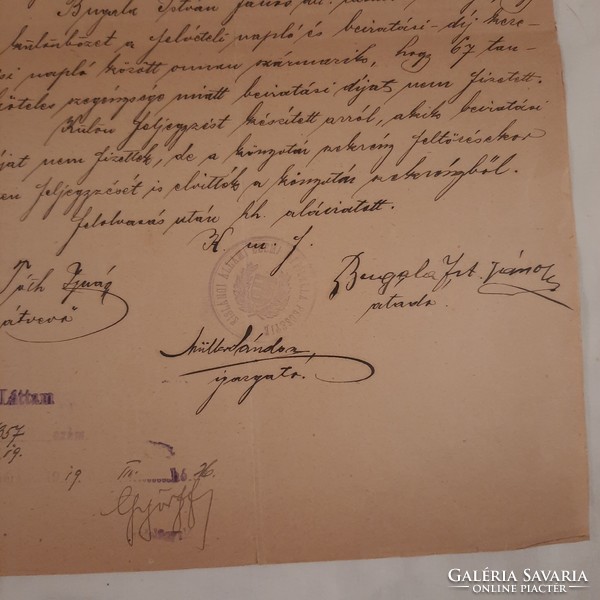 Kislángi  állami elemi népiskola felszerelésének átadás-átvételi eljárása 1919. márc. 20  II.