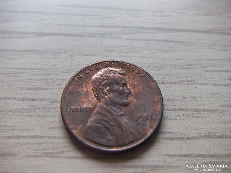 1 Cent 1986 ( D )  USA