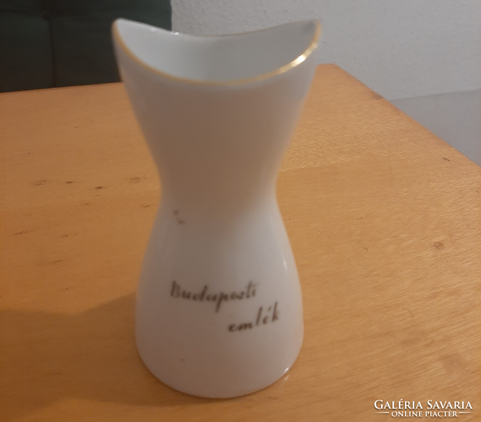 Aquincum porcelain parliament landscape mini small vase 9.2 cm