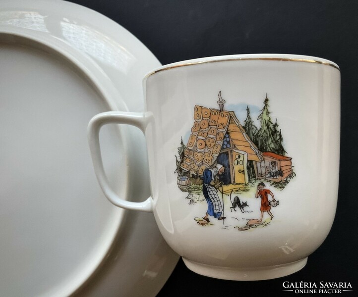 Ravenclaw children's fairy tale mug and plate Snow White