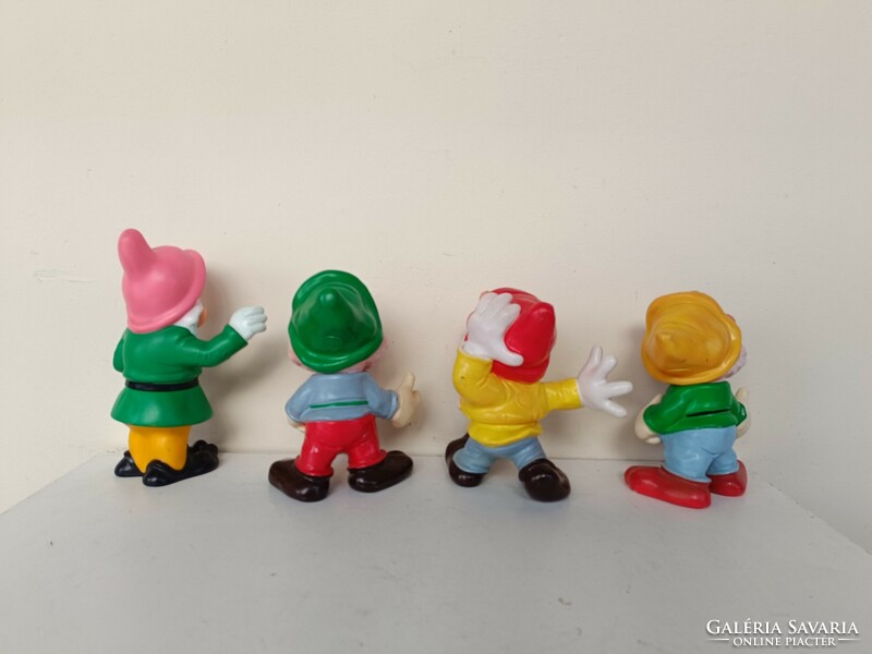 Antique rubber toy whistle snow white and the seven dwarfs walt disney 733 8347