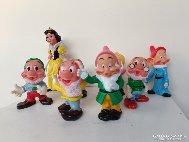 Antique rubber toy whistle snow white and the seven dwarfs walt disney 733 8347