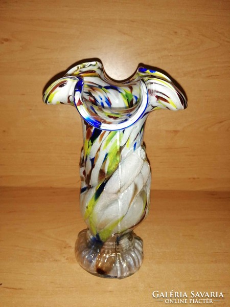 Rare art nouveau glass vase - 22.5 cm high