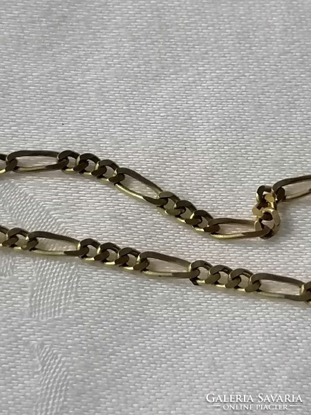 14K gold necklace with figaro pattern 56 cm 5.7 gr