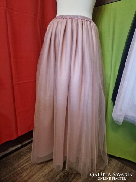 Wedding asz36h - 5-layer transition powder maxi tulle skirt glitter