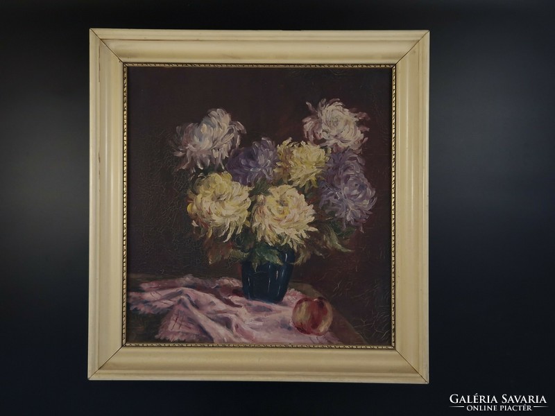 Schneider - flower still life oil canvas painting