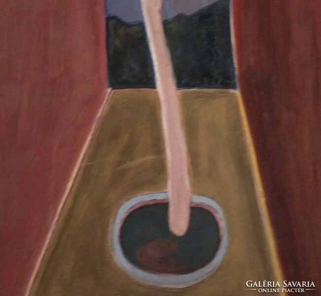 Dávid Lehel: "Egy fa" című festménye 1999-ből