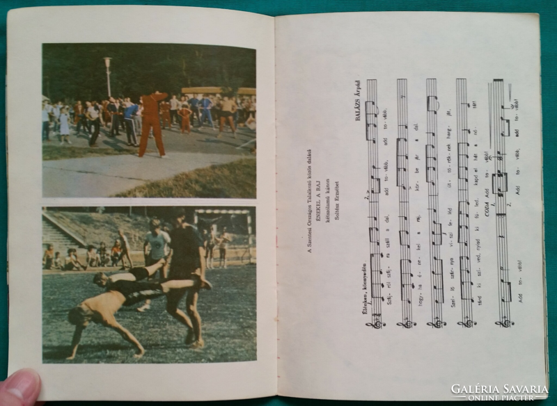 Tábori kis tracta., summer information of the leadership training and pioneer camp in Csillebérc, published 1982