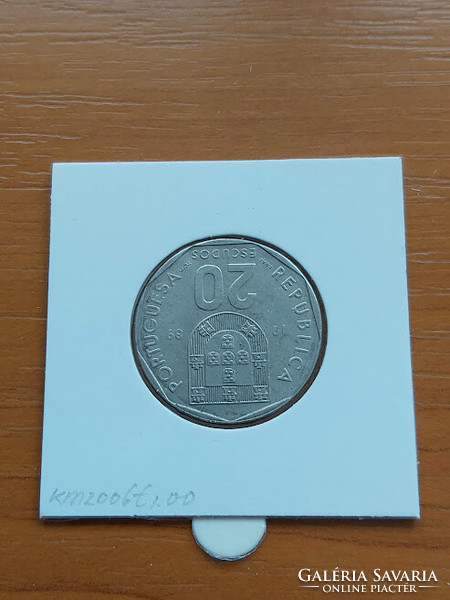 PORTUGÁLIA 20 ESCUDO 1989 CUNI. PAPÍRTOKBAN